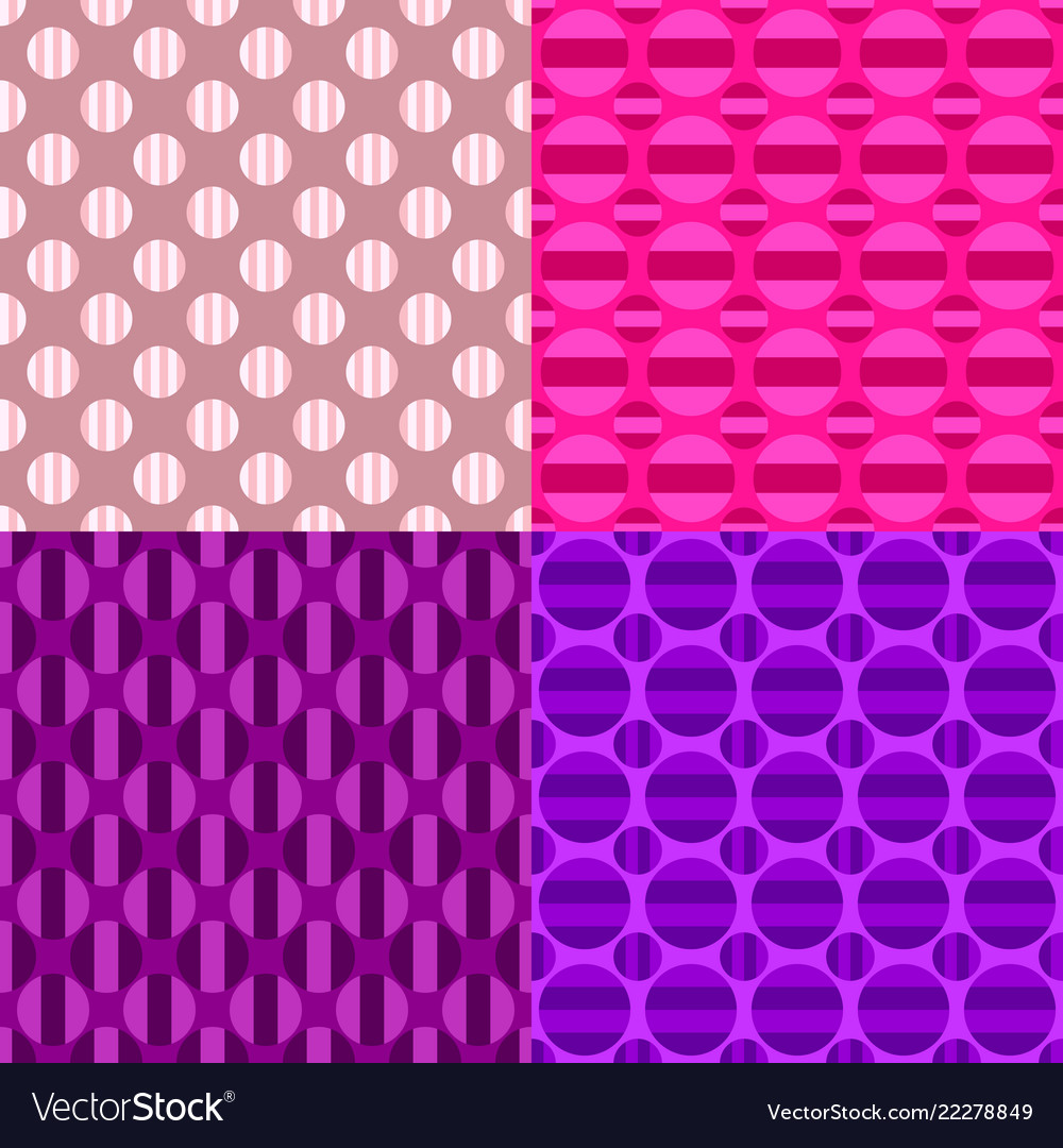 Simple seamless circle pattern background sets