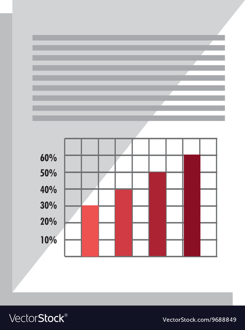 Spreadsheet with statistics graphics icon