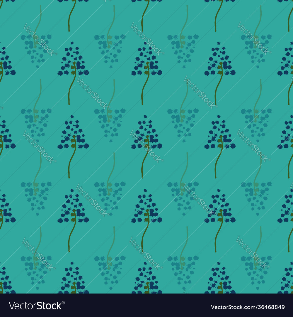 Spring flowers seamless repeat pattern print