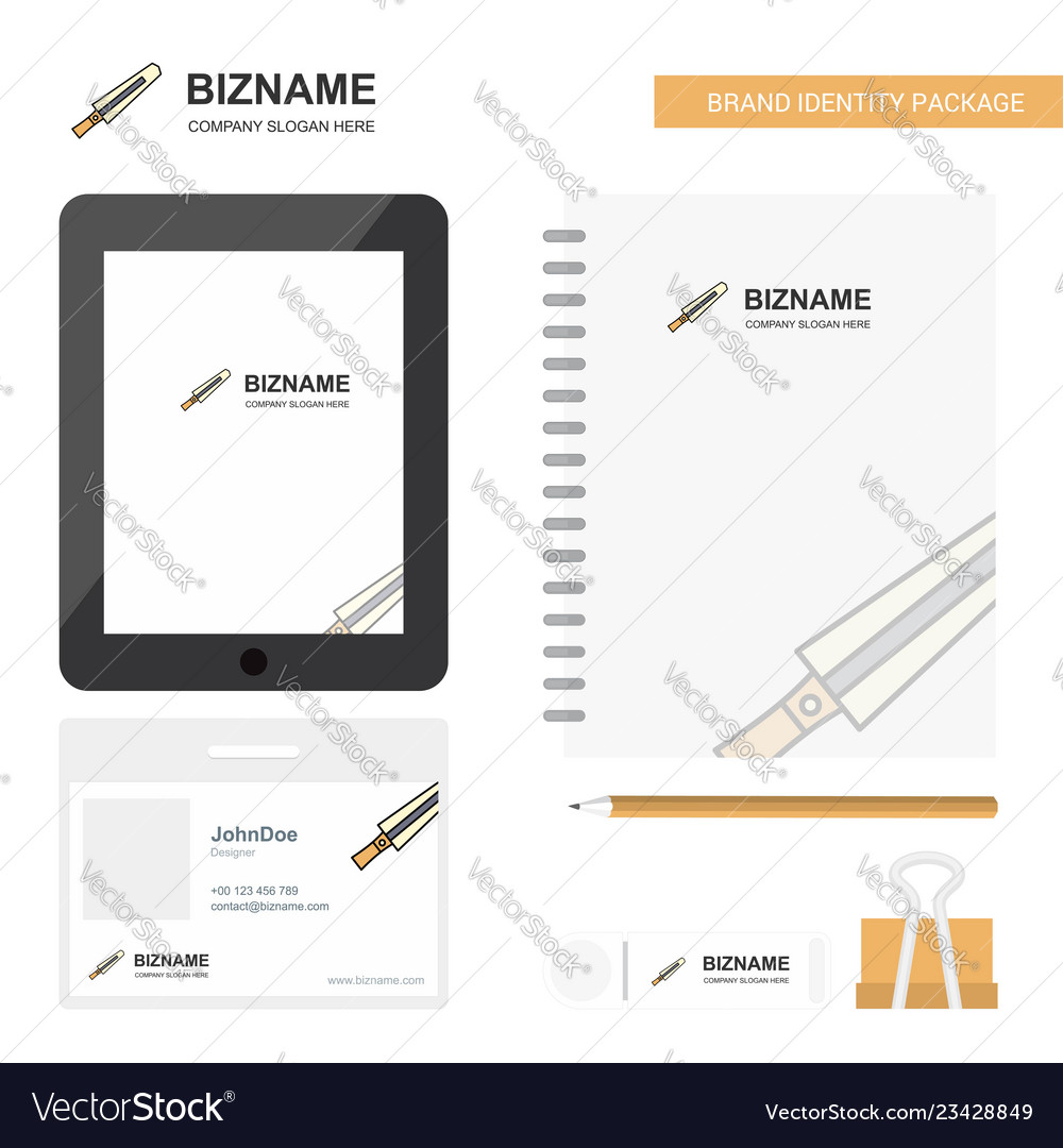 Sword business logo tab app diary pvc employee