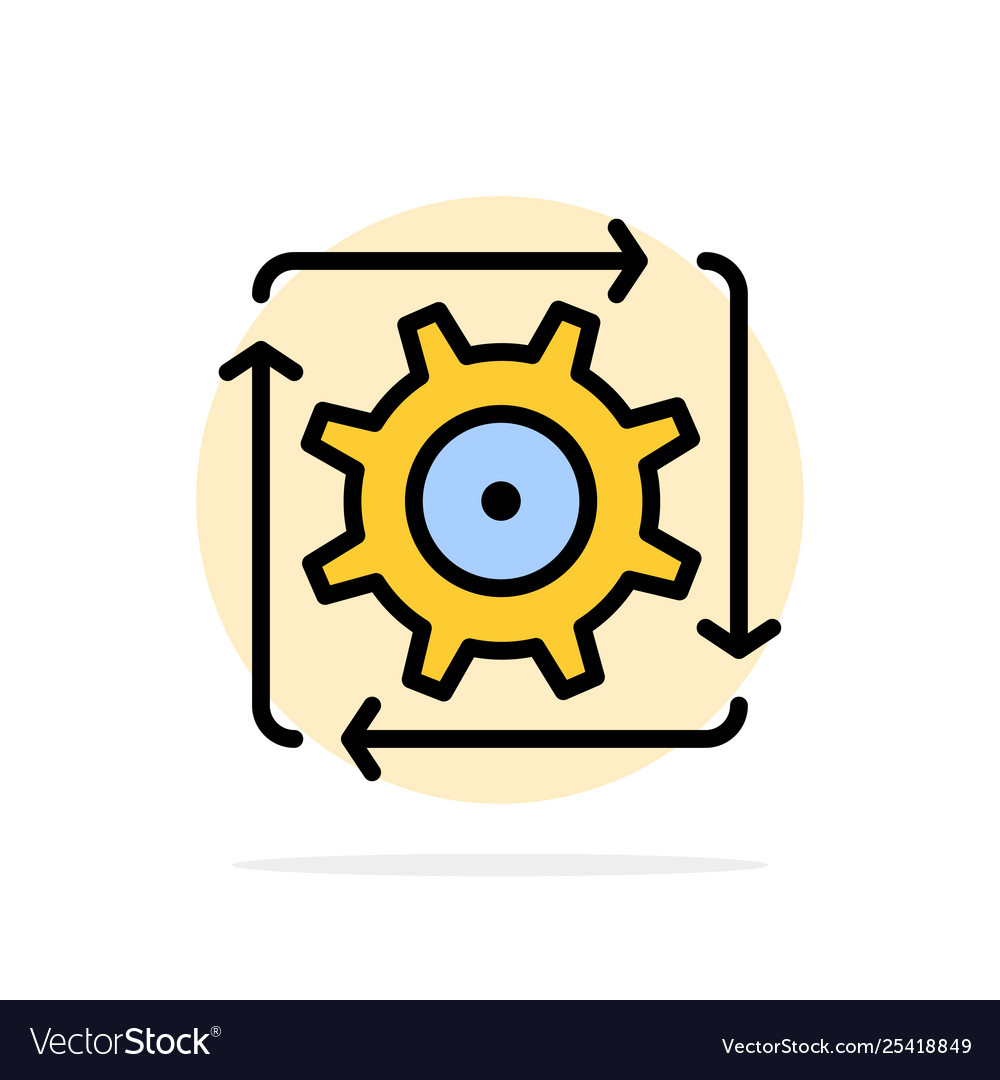 Workflow automation development flow operation vector image Workflow automation development flow operation