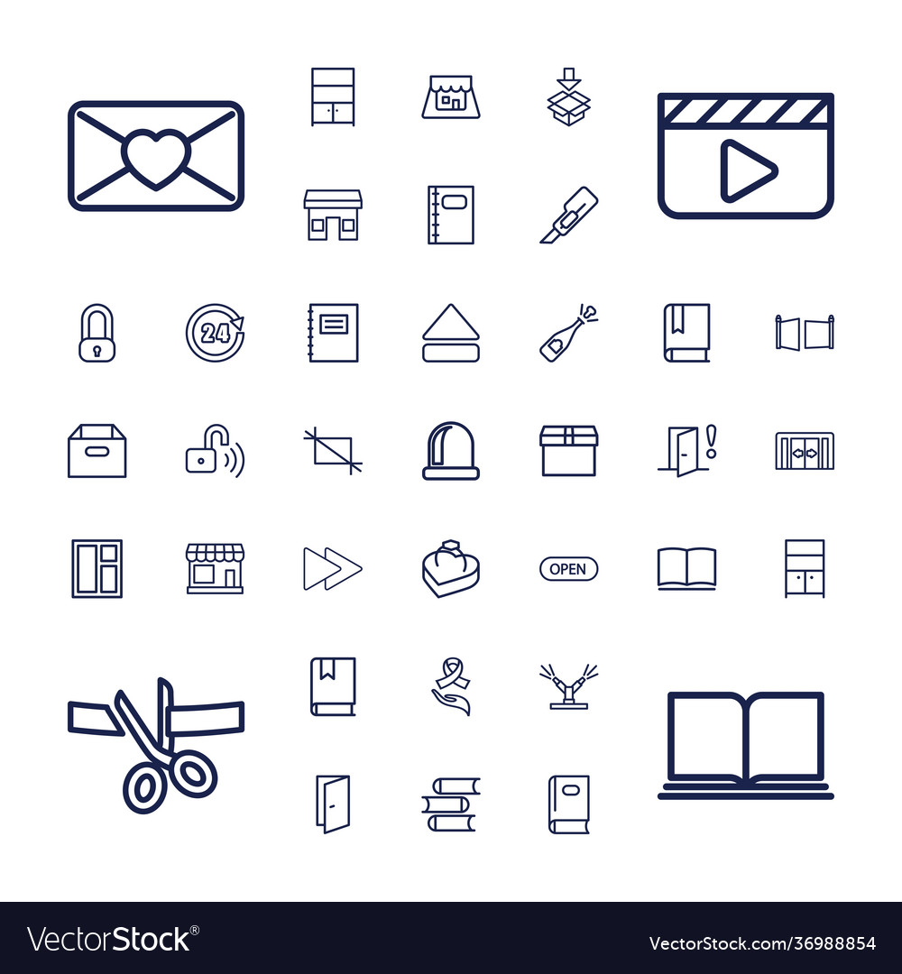 37 open icons