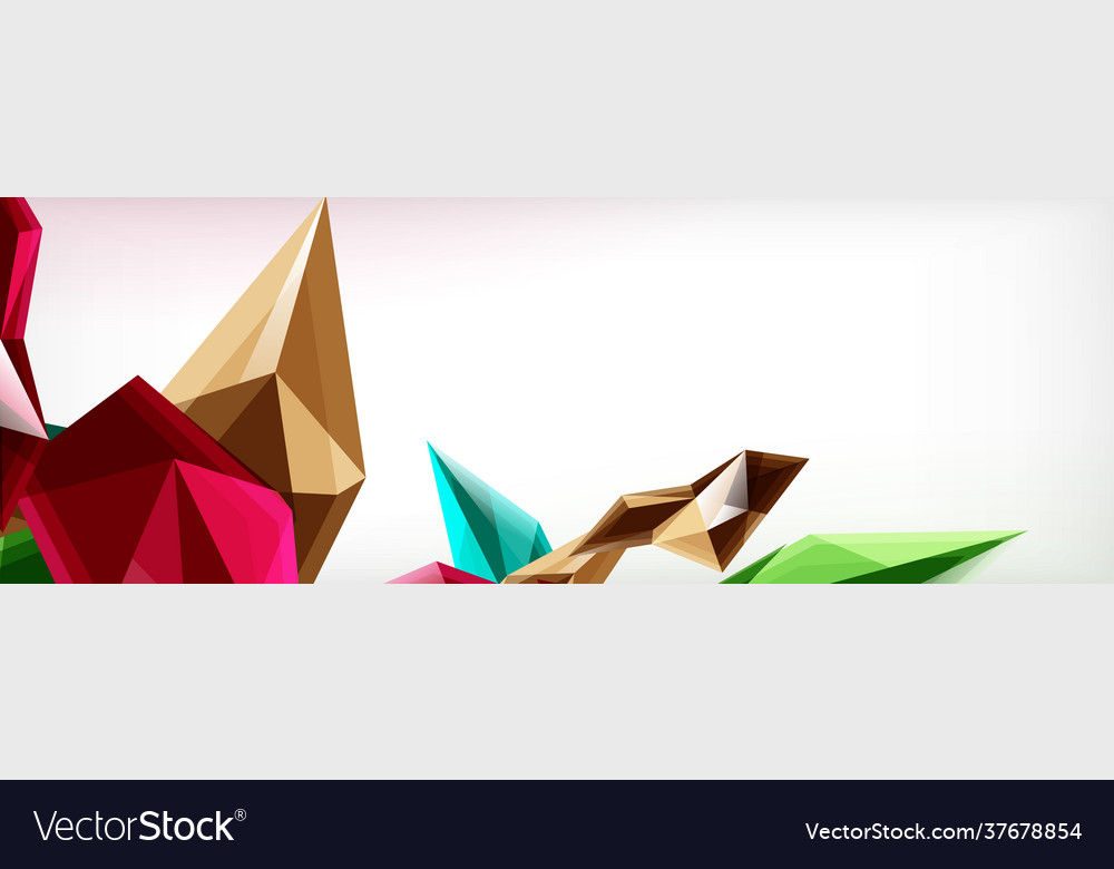 3d triangles and pyramids abstract vector image 3d triangles and pyramids abstract