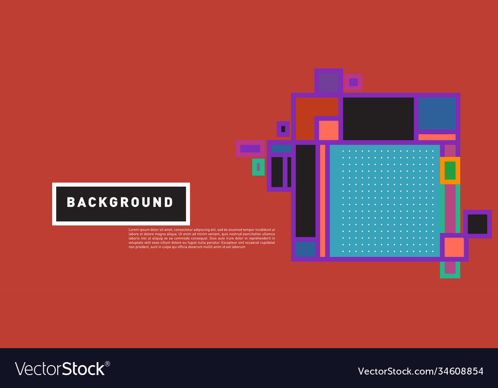 Abstract colorful rectangle background for banner