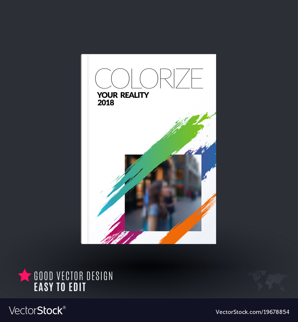 Abstract design of business brochure