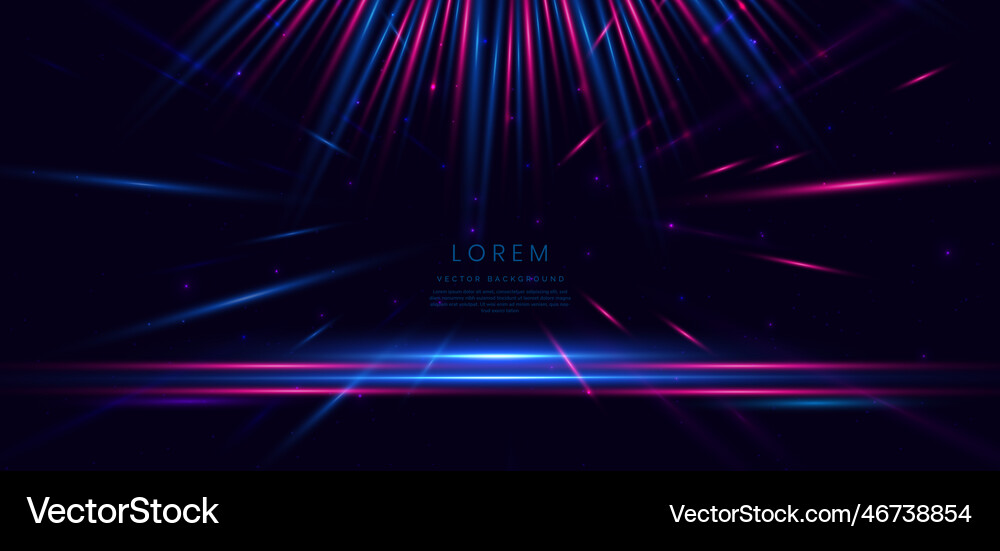 Abstract technology futuristic neon glowing blue Vector Image