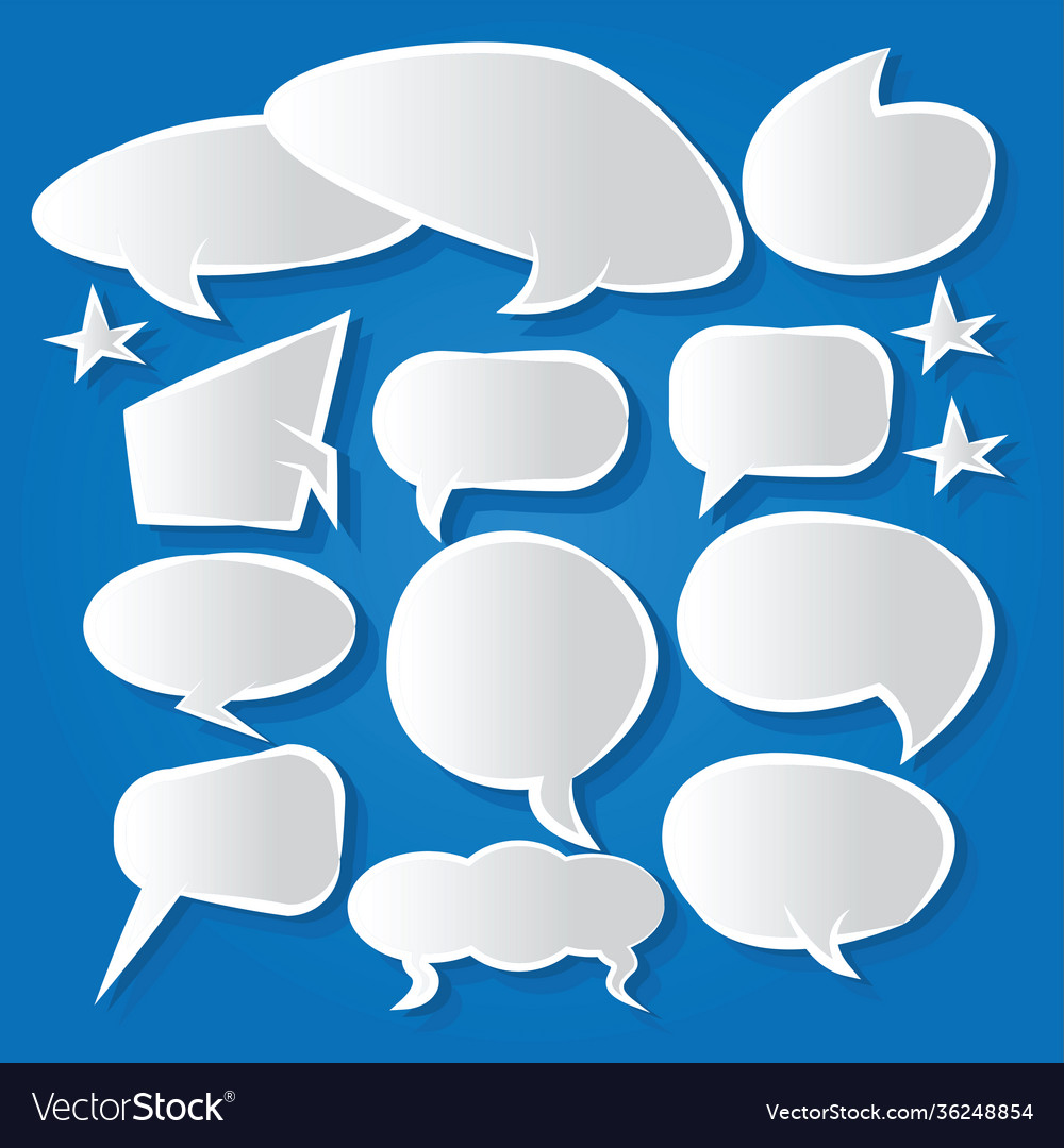 Colorful Speech Bubbles Icons