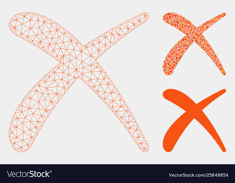 Erase mesh wire frame model and triangle vector image Erase mesh wire frame model and triangle