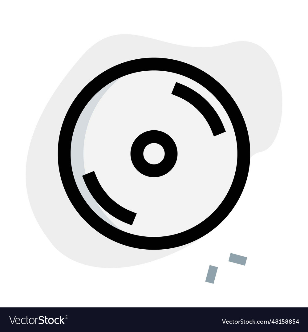 Round flat device for storing data disc