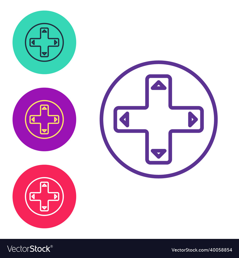 Set line game controller or joystick