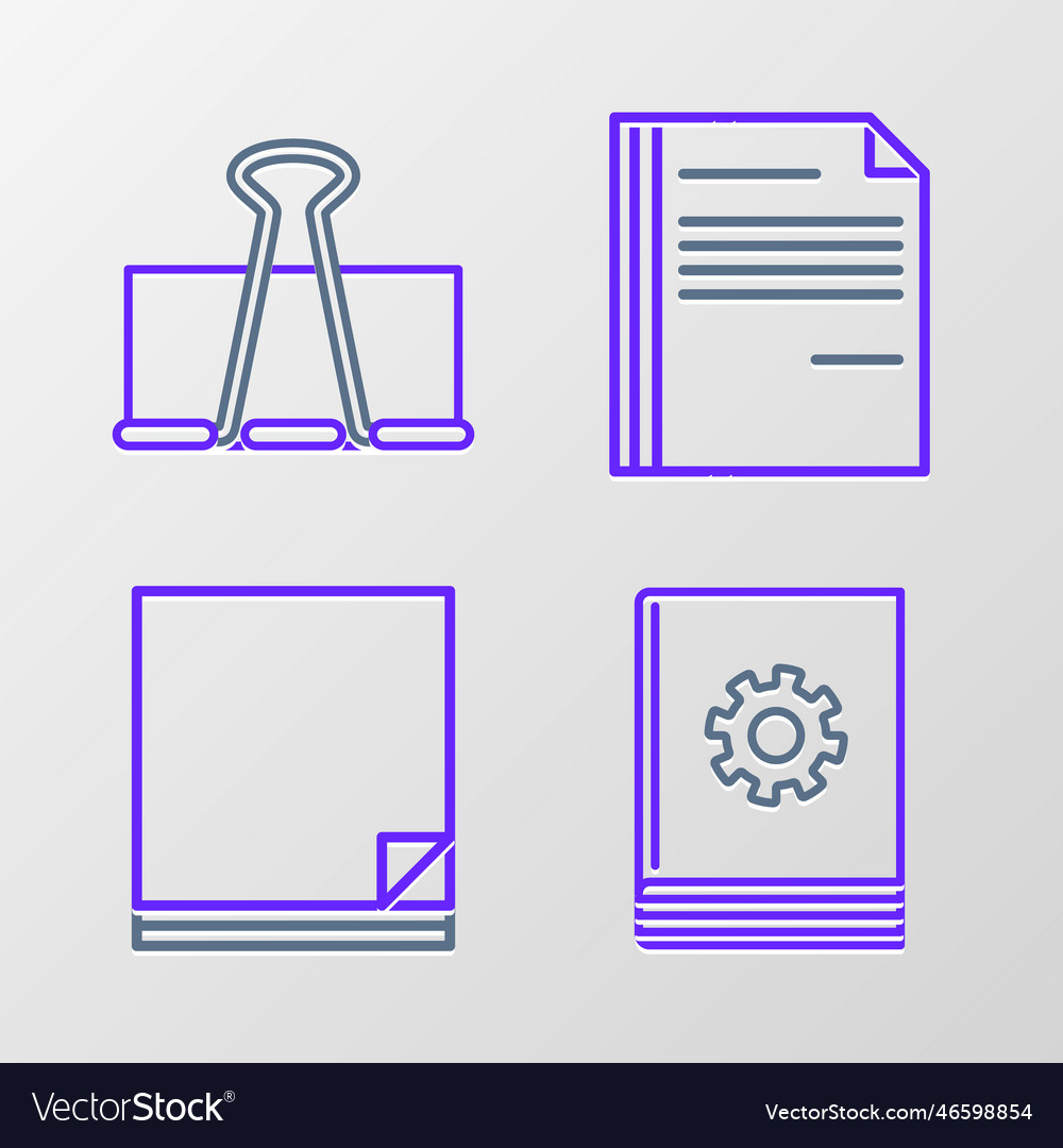 Set line user manual file document and binder
