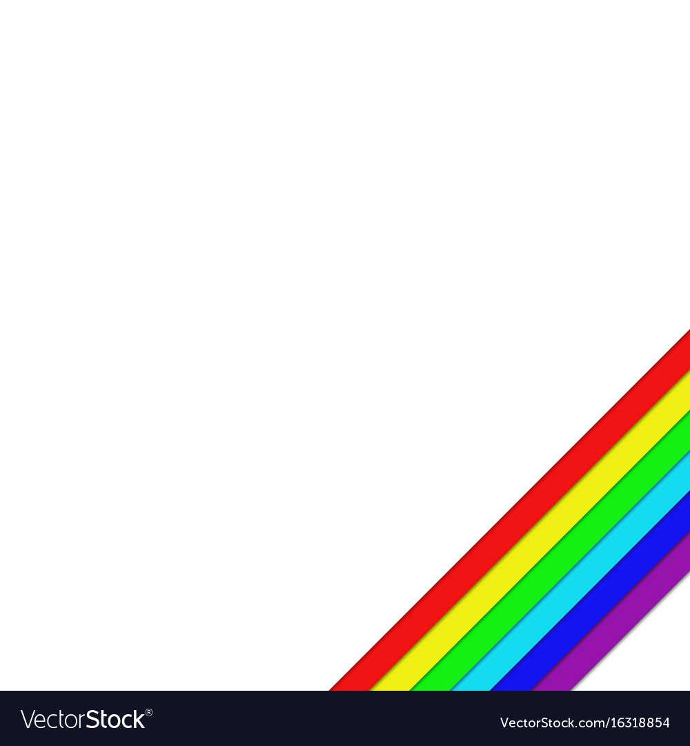 White background corner design with diagonal
