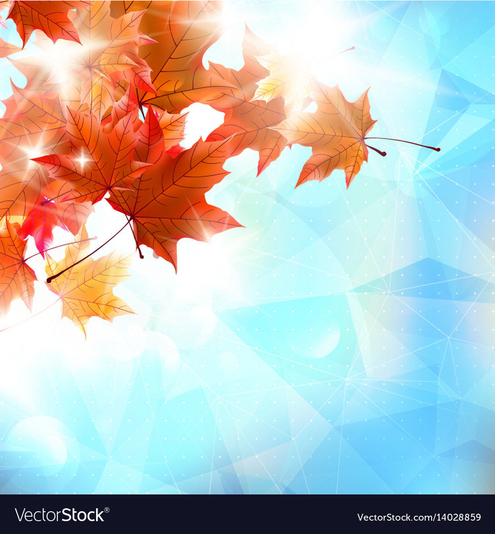 Abstract autumn with maple leaves