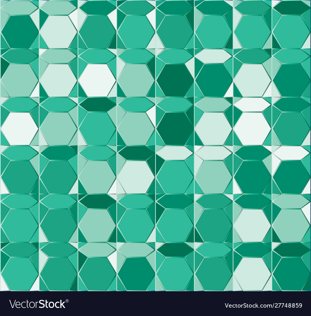 Abstract background with green tile