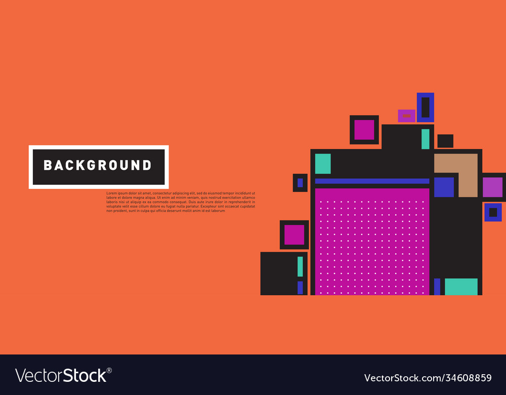 Abstract colorful rectangle background for banner