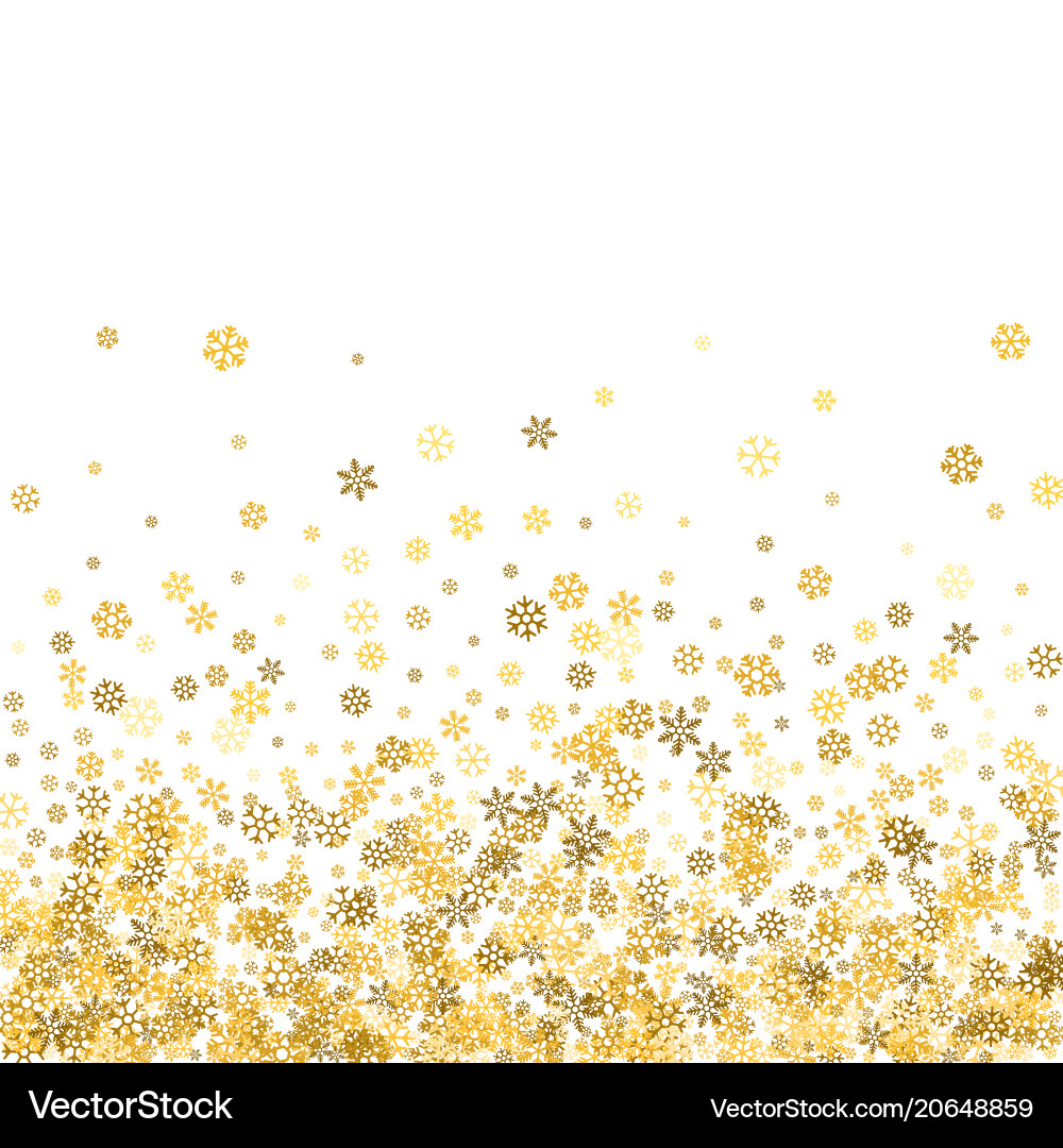 Abstract pattern falling snowflakes Royalty Free Vector