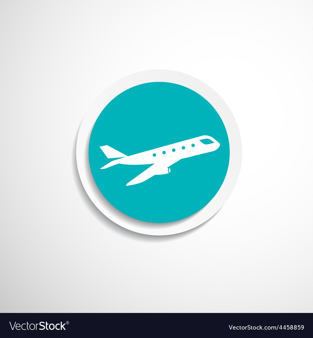 Airplane plane symbol travel icon