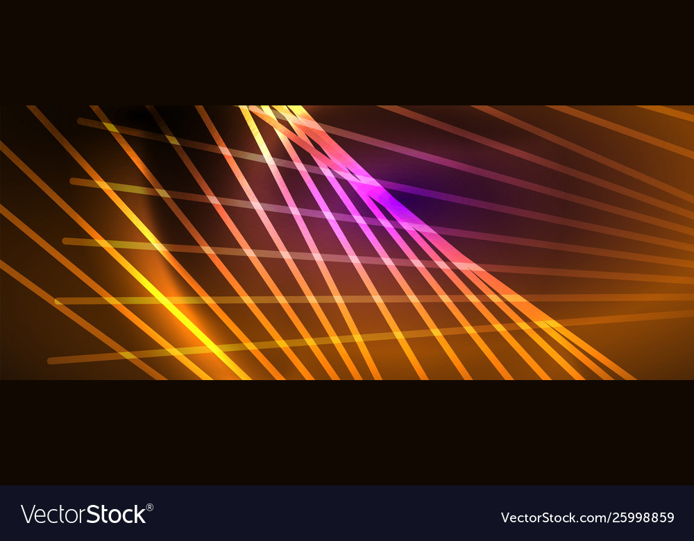 Color light with lines outer space background vector image Color light with lines outer space background
