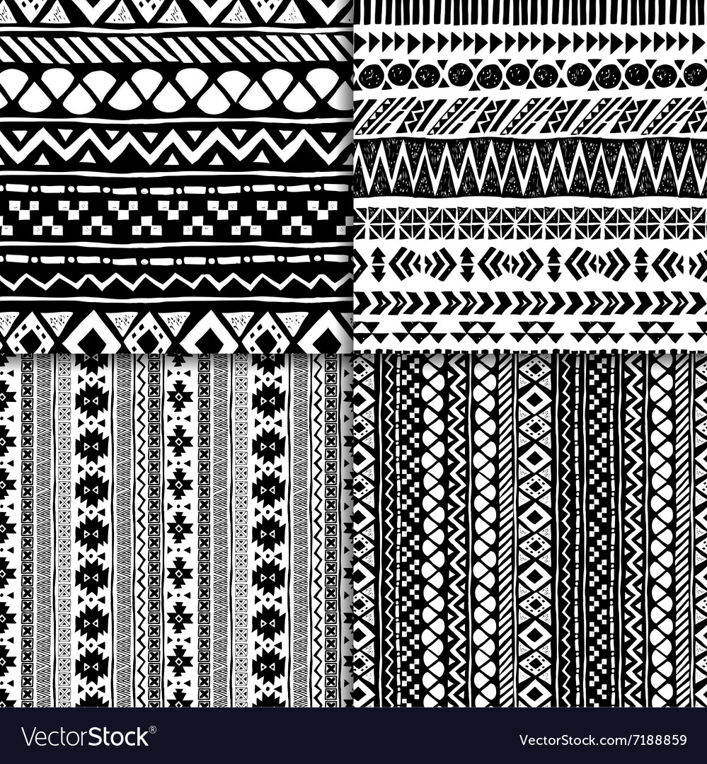 Ethnic Aztec Pattern Set