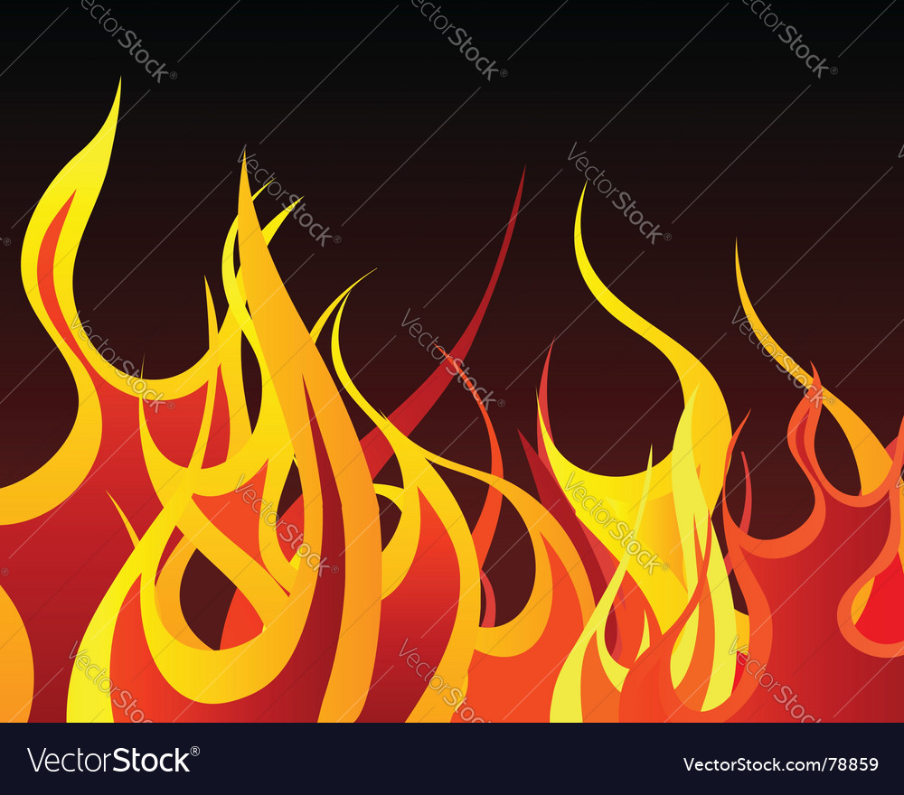 Fire background Royalty Free Vector Image - VectorStock