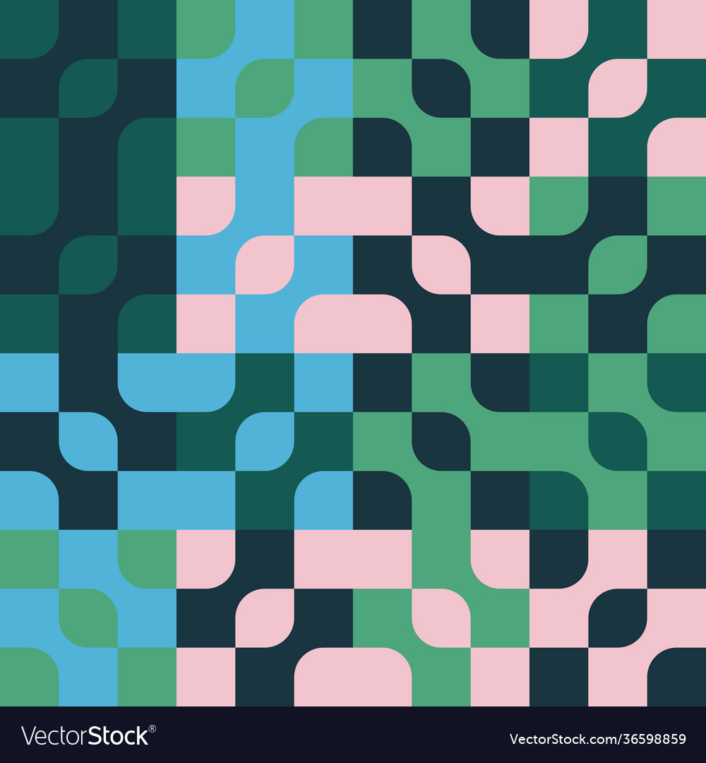 Mosaic abstract pattern design vector image Mosaic abstract pattern design