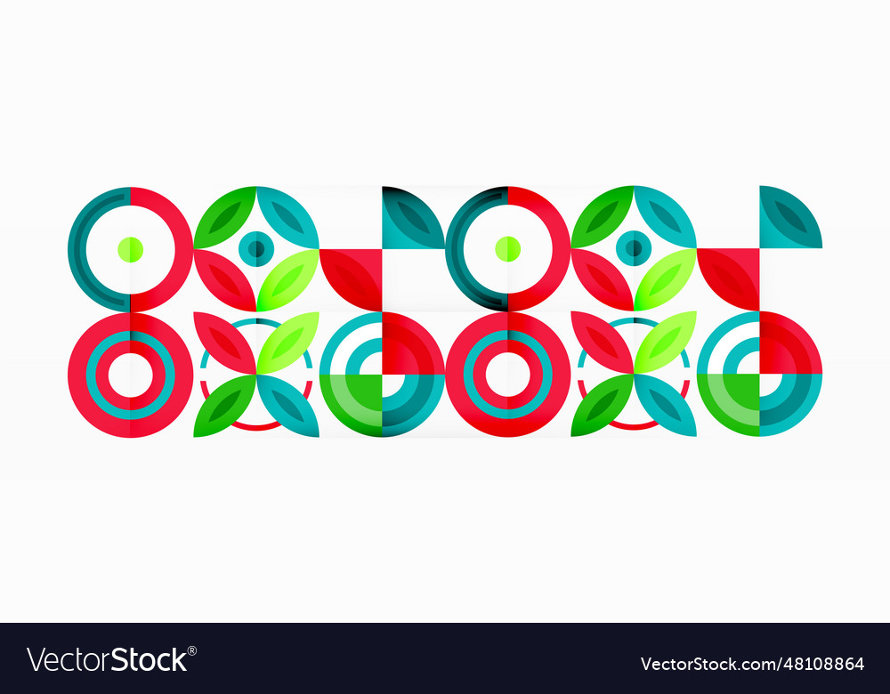 Abstract background - minimalist circles and round vector image Abstract background - minimalist circles and round