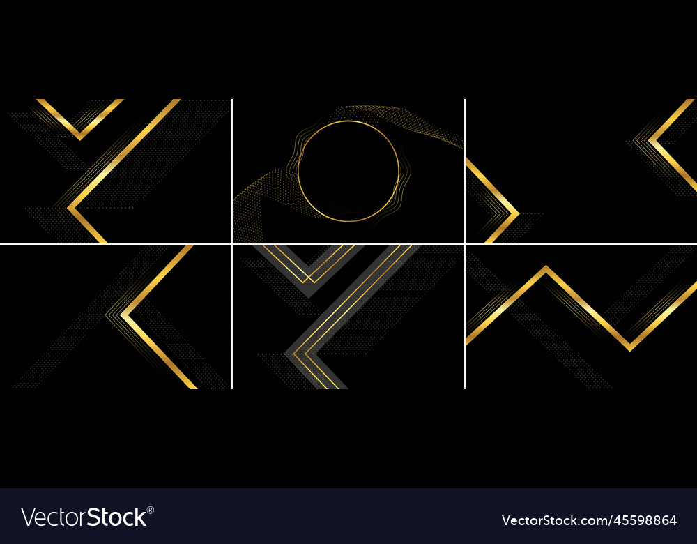 Abstract background with gold line wave in luxury