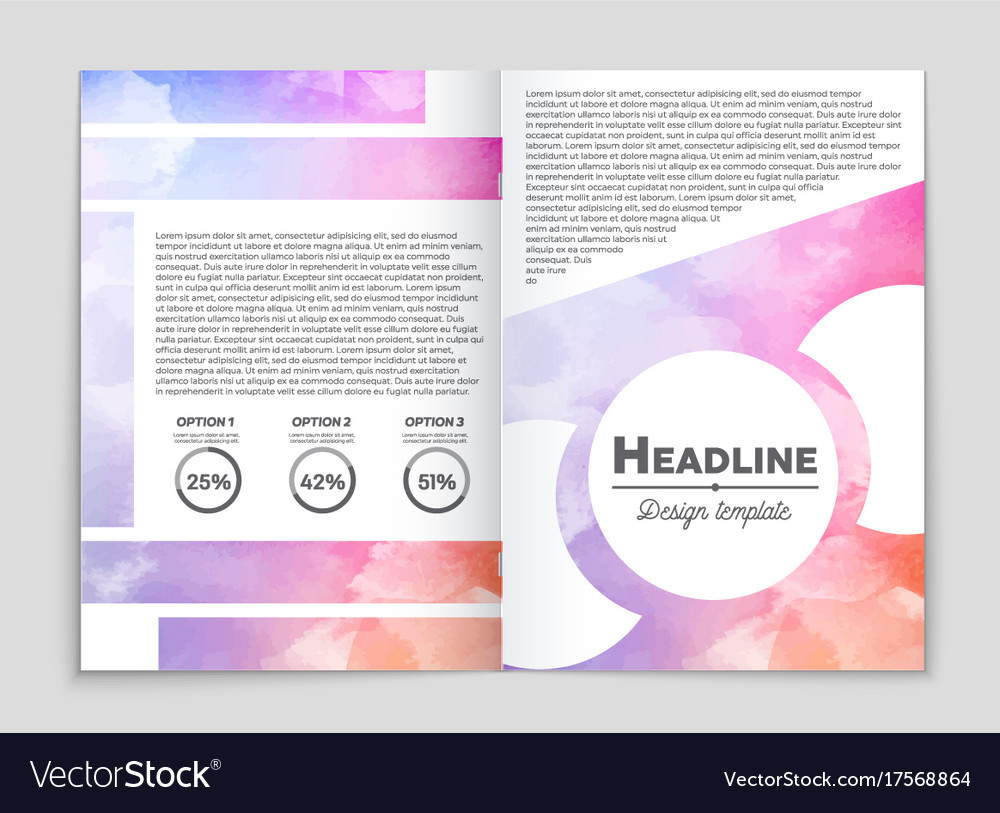 Abstract layout background set for art