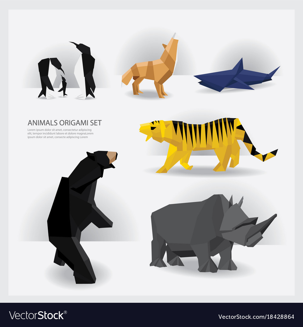 Animals origami set