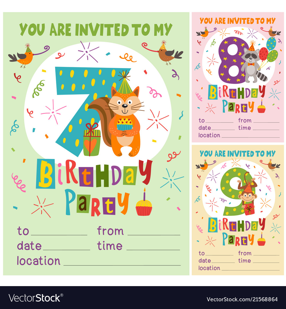 Birthday invitation deals card sample