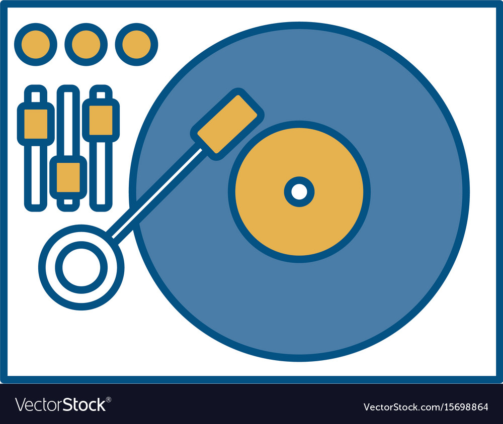 Dj turntable icon Royalty Free Vector Image - VectorStock