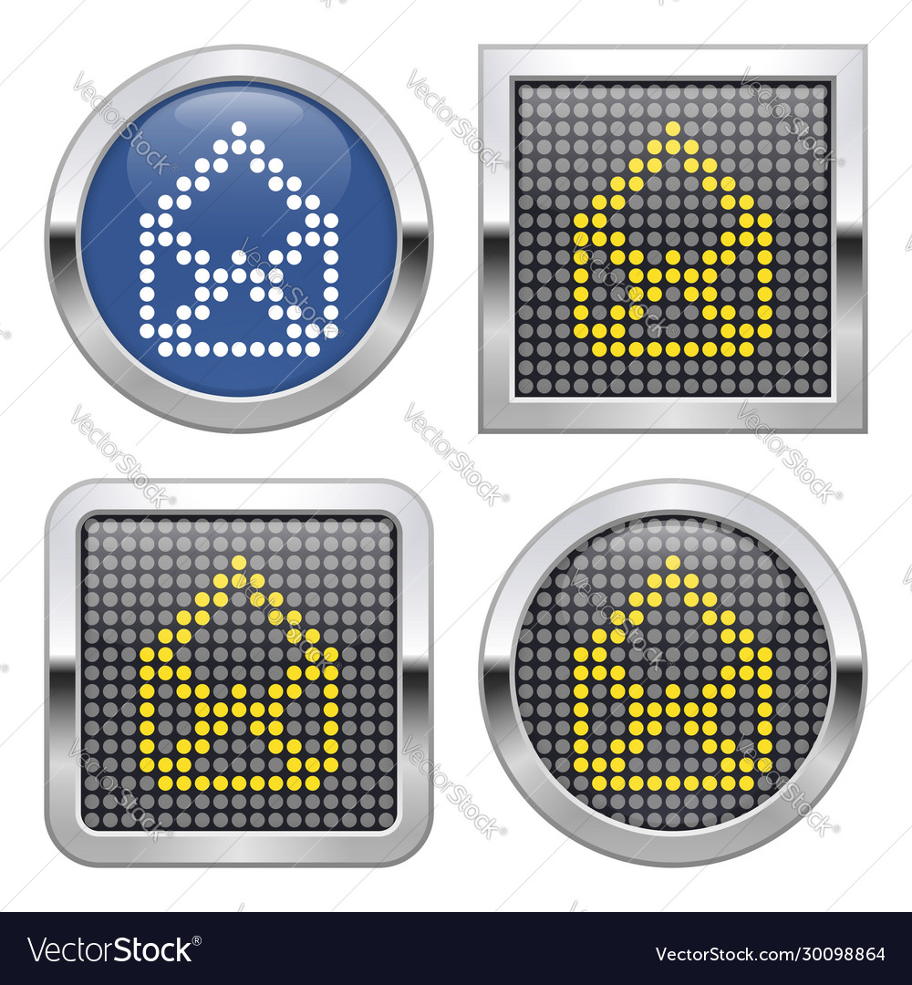 Dotted icon open empty envelope on glossy vector image Dotted icon open empty envelope on glossy