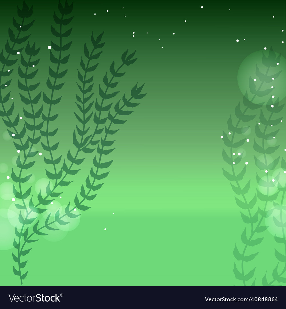 Green background with plants