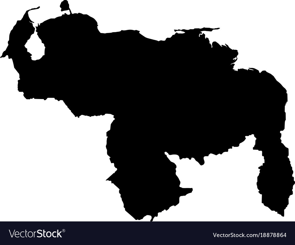 Map Of Venezuela Royalty Free Vector Image - VectorStock