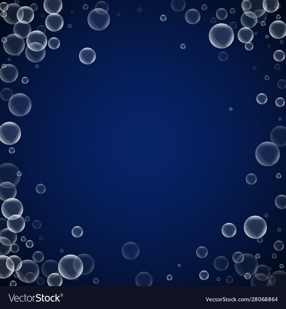 Random soap bubbles abstract background blowing b