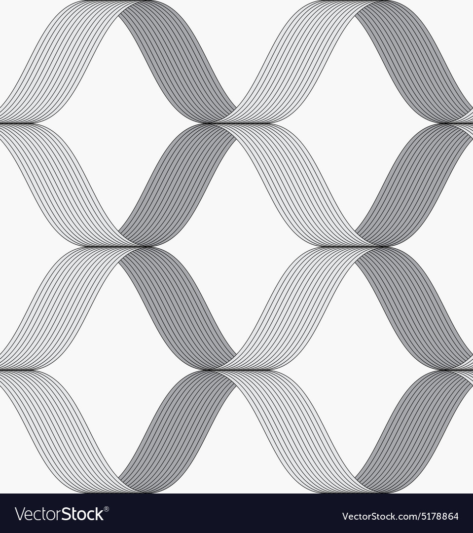 Ribbons forming grid pattern
