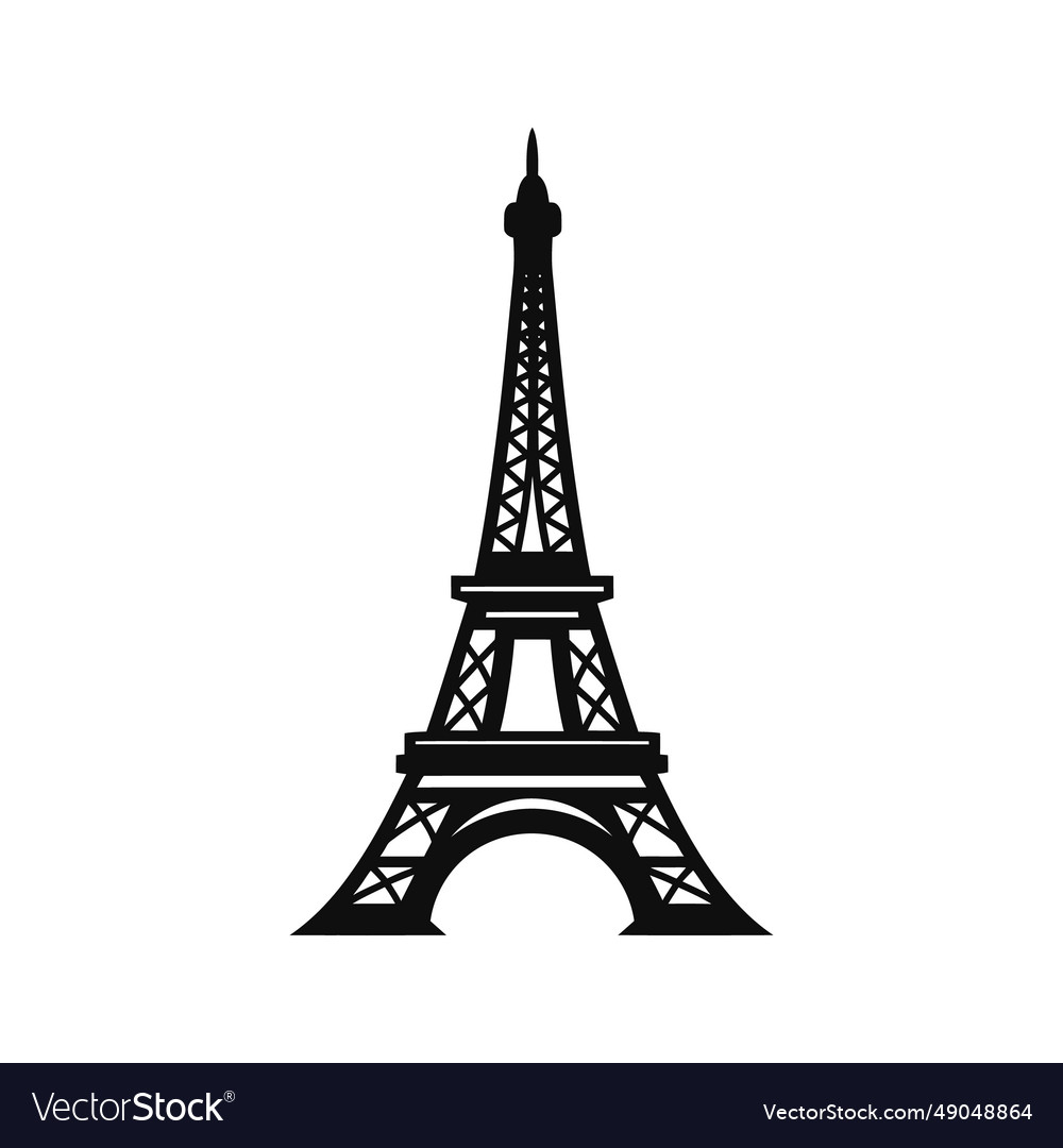 Vintage paris icons depicting eiffel tower Vector Image