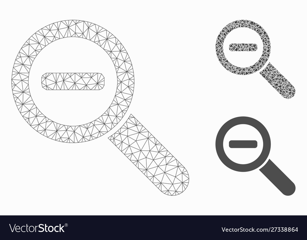 Zoom out mesh 2d model and triangle mosaic