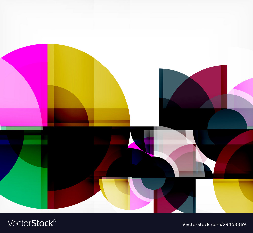 Abstract background circle and triangle design vector image Abstract background circle and triangle design