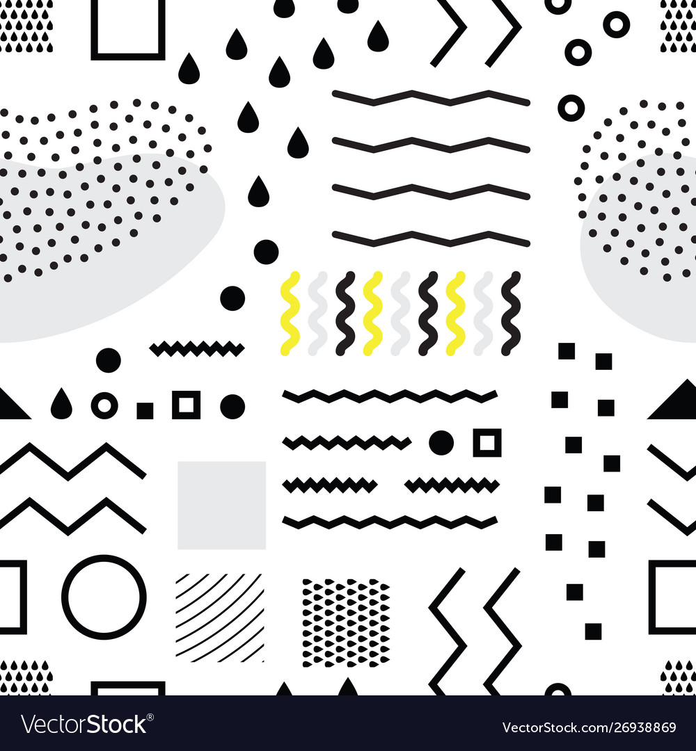 Abstract geometric seamless pattern with simple vector image Abstract geometric seamless pattern with simple