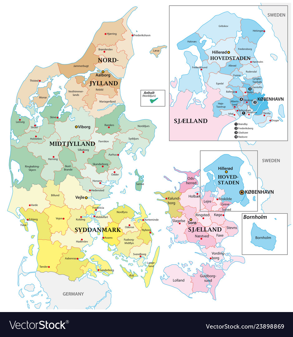 Administrative and political outline map