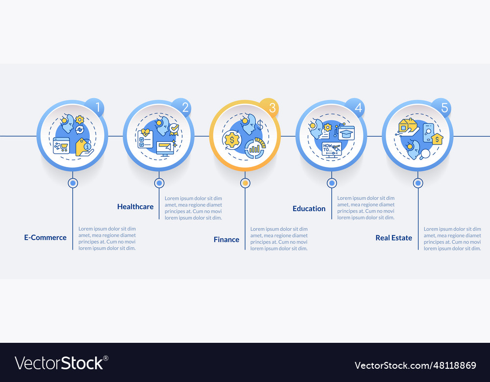 Colorful ai for seo layout with linear icons vector image Colorful ai for seo layout with linear icons