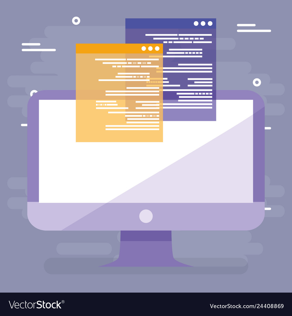 Computer desktop with documents