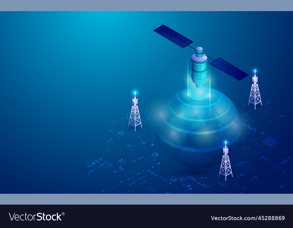 Concept of telecommunication technology graphic