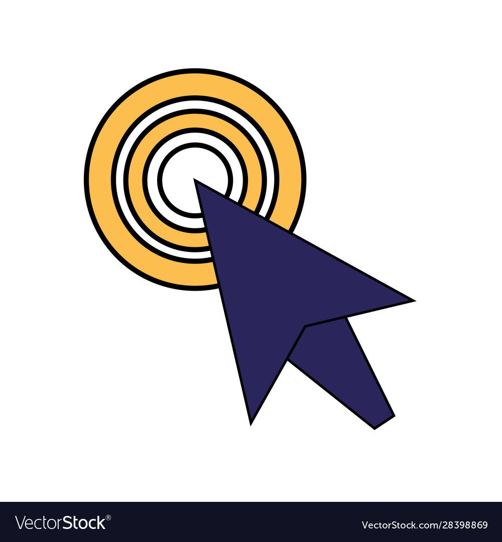 Isolated cursor arrow design vector image Isolated cursor arrow design