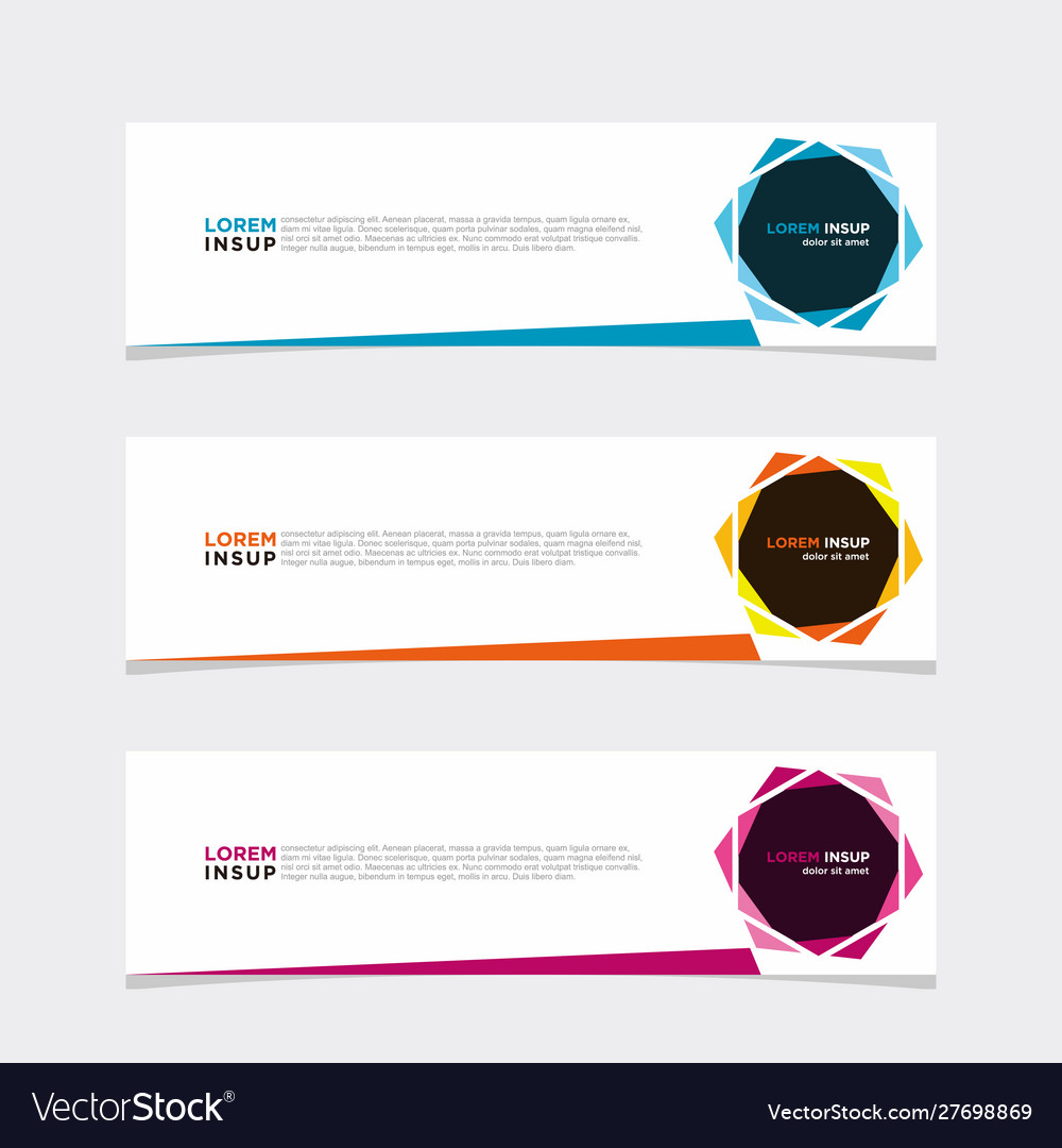 Modern banner web background abstract design Vector Image Modern banner web background abstract design