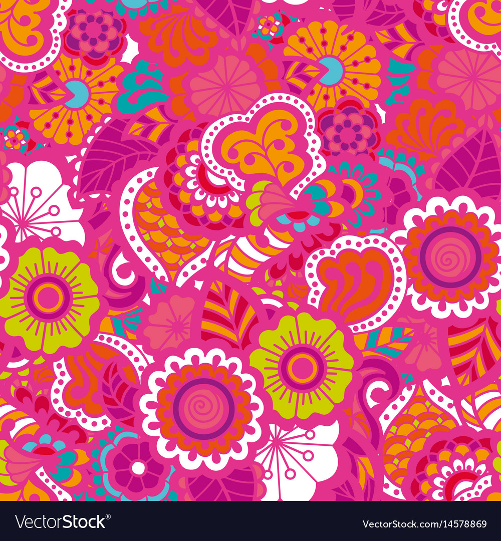 Paisley seamless colorful pattern
