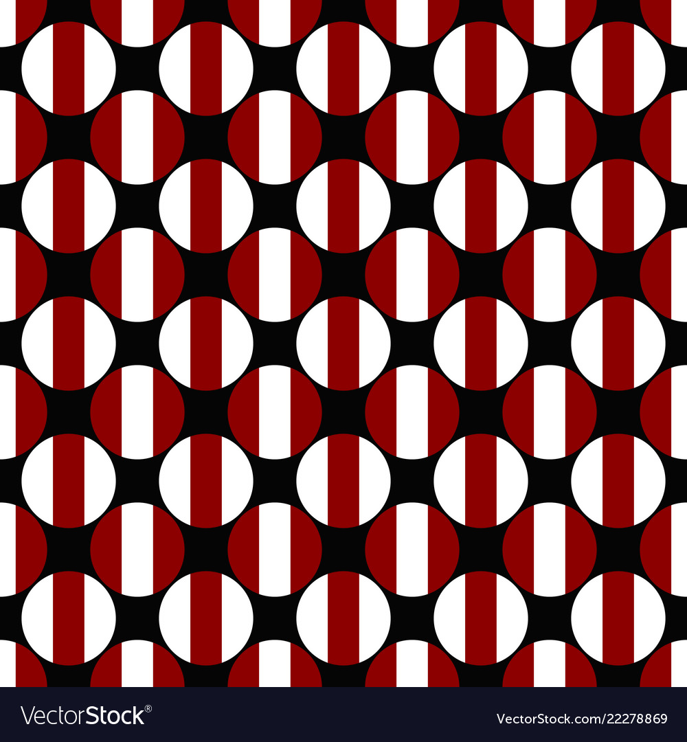 Seamless geometric circle pattern background vector image Seamless geometric circle pattern background