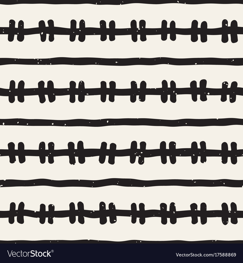 Seamless pattern with hand drawn lines abstract