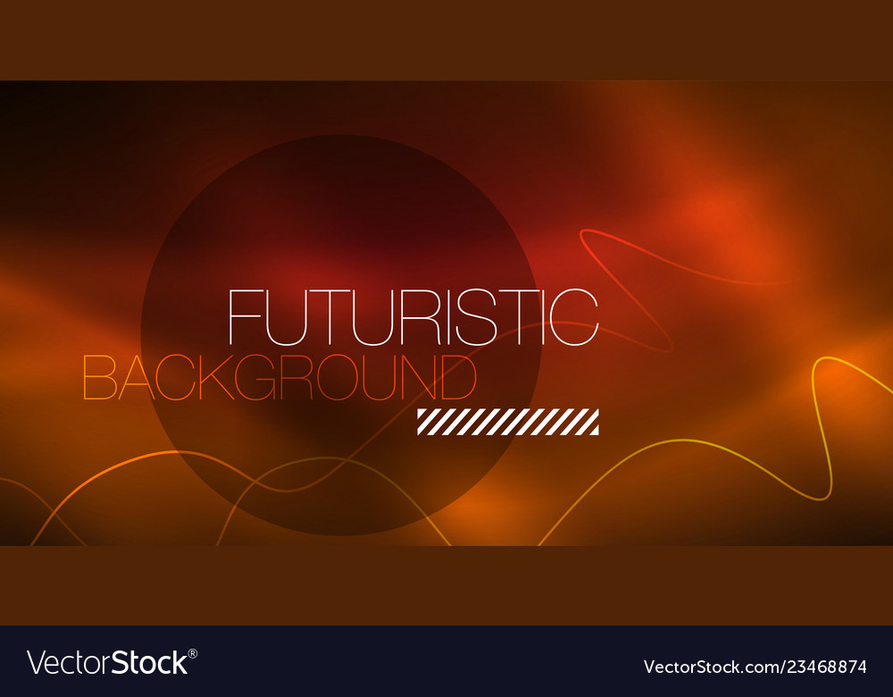 Abstract shiny glowinng color wave design element Vector Image Abstract shiny glowinng color wave design element